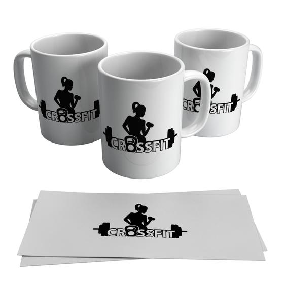 Imagem de Caneca Exercício Funcional Fitness Musculação Mulher 325ml