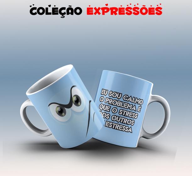 Imagem de Caneca expressões faciais desenho 02