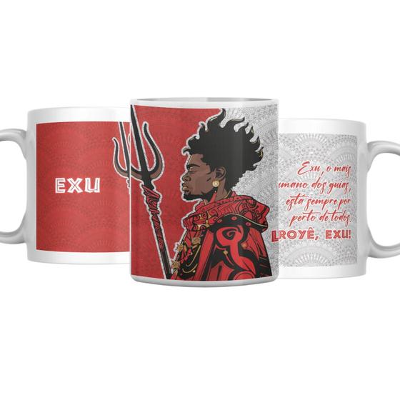 Imagem de Caneca Exu Coleção Orixás Umbanda Candomblé 325ml