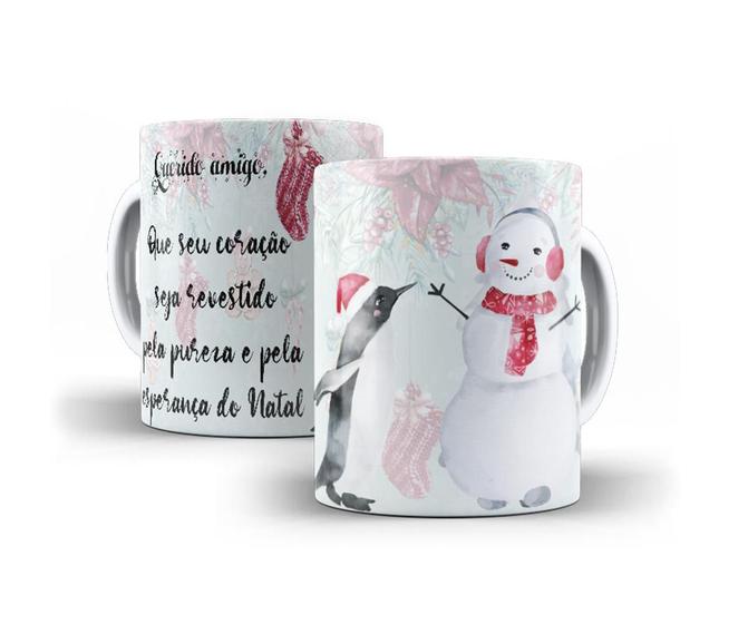 Imagem de Caneca Feliz Natal Merry Christmas Querido Amigo 325Ml 09739