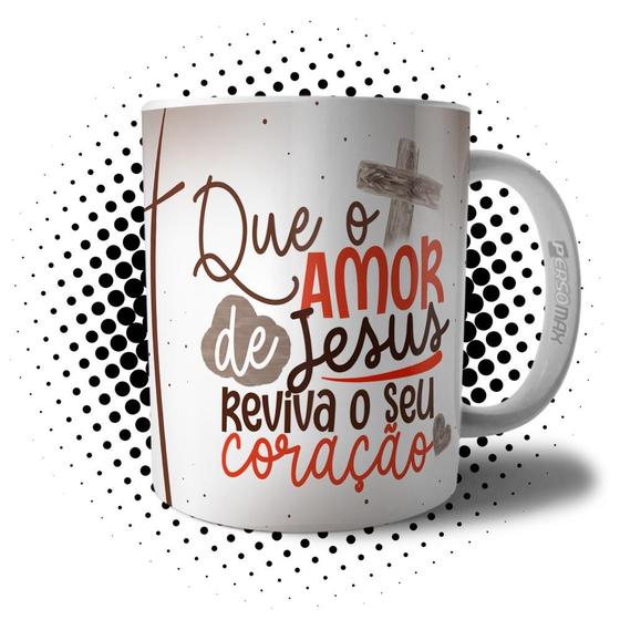 Imagem de Caneca Feliz Páscoa - Que O Amor De Jesus Reviva o Seu Coração