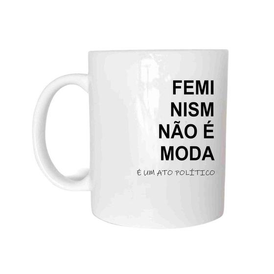 Imagem de Caneca Feminismo Não É Moda de Plástico Rígido