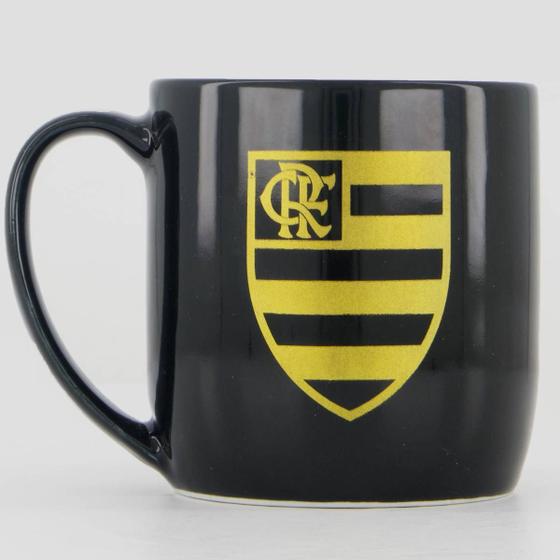 Imagem de Caneca Flamengo Porcelana Série Ouro