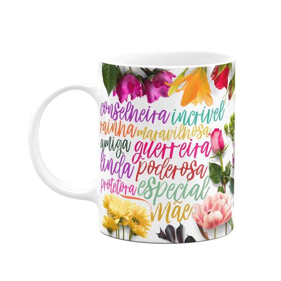 Imagem de Caneca Floral Mães - Mãe, algumas palavras sobre você