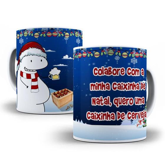 Imagem de Caneca Flork Colabore A Caixinha Natal Quero Uma Caixinha