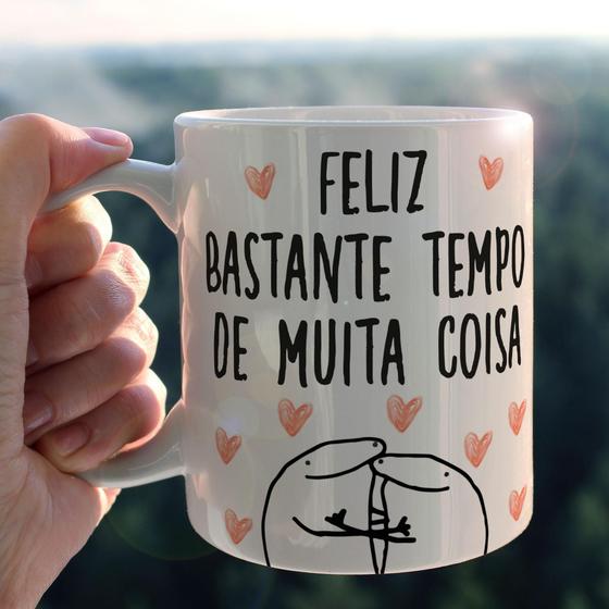 Imagem de Caneca Flork Feliz 325ml - Branca