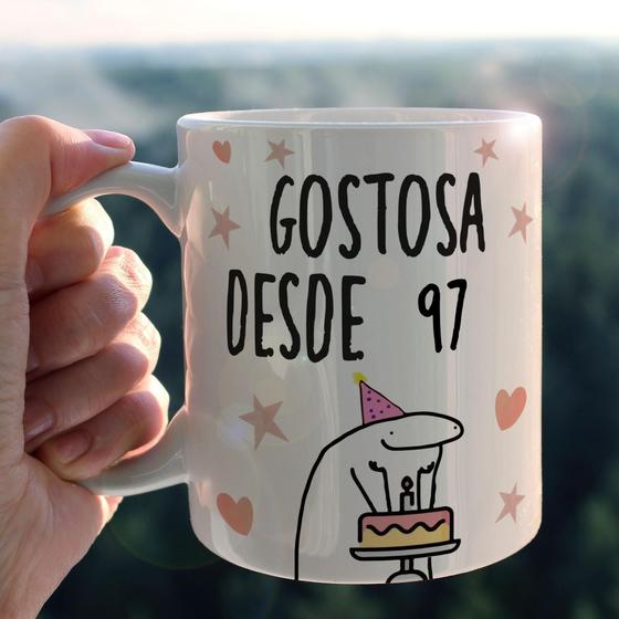 Imagem de Caneca Flork Gostosa Desde 97 325ml - Branca