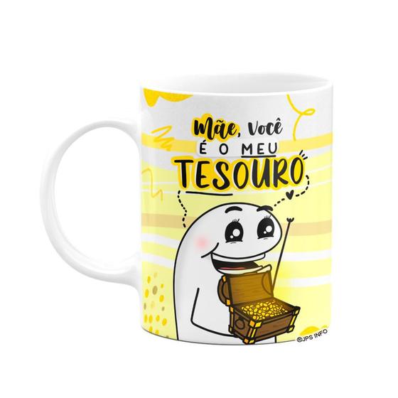 Imagem de Caneca Flork Mães - Você é o meu tesouro - Branca