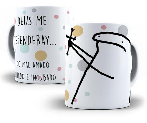 Imagem de Caneca Flork Meme Frases Jesus Mal Olhado Divertidas Love