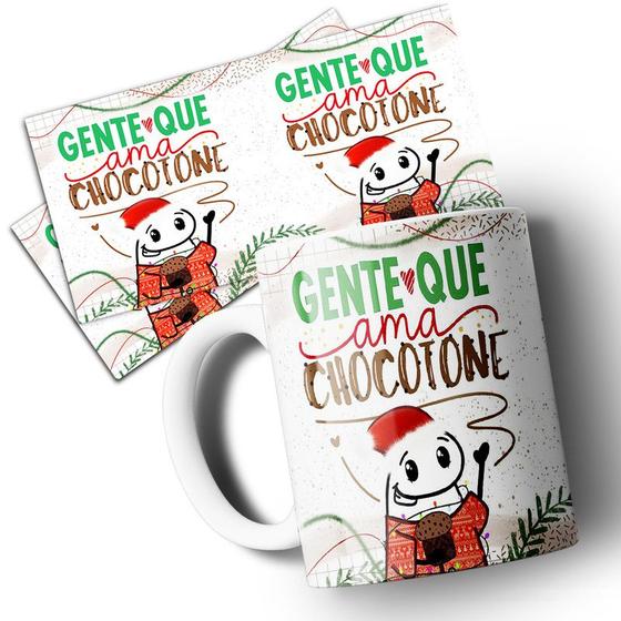 Imagem de Caneca Flork Natal Troco gente chata por chocotone