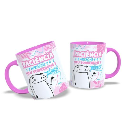 Imagem de Caneca Flork Paciencia Presente Porcelana 325Ml