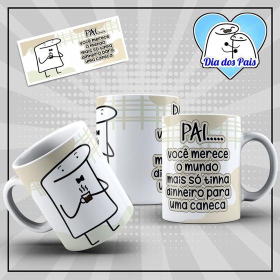 Imagem de Caneca Flork Pai Especial dia dos Pais Pai merece o mundo