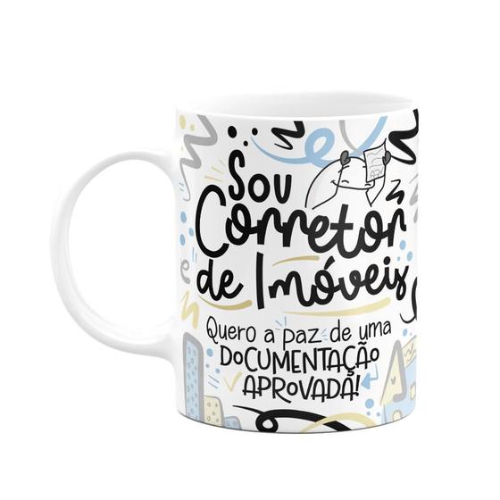 Imagem de Caneca Flork Profissões - Sou Corretor de imóveis