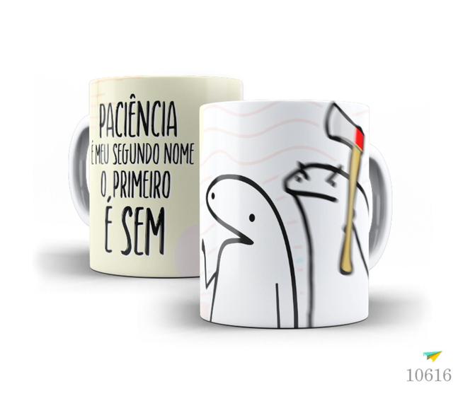 Imagem de Caneca Florky, Paciência é meu segundo nome, o primeiro é...