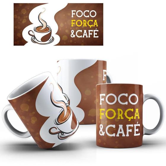 Imagem de Caneca Foco Força Café + Caixinha