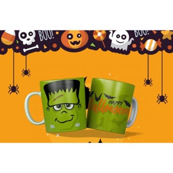 Imagem de Caneca Frankenstein Happy Halloween Dia Das Bruxas Festa Fantasia Terror - MEGA OFERTA!