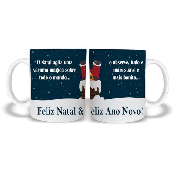 Imagem de Caneca Frase Presente Papai Noel de Plástico Rígido