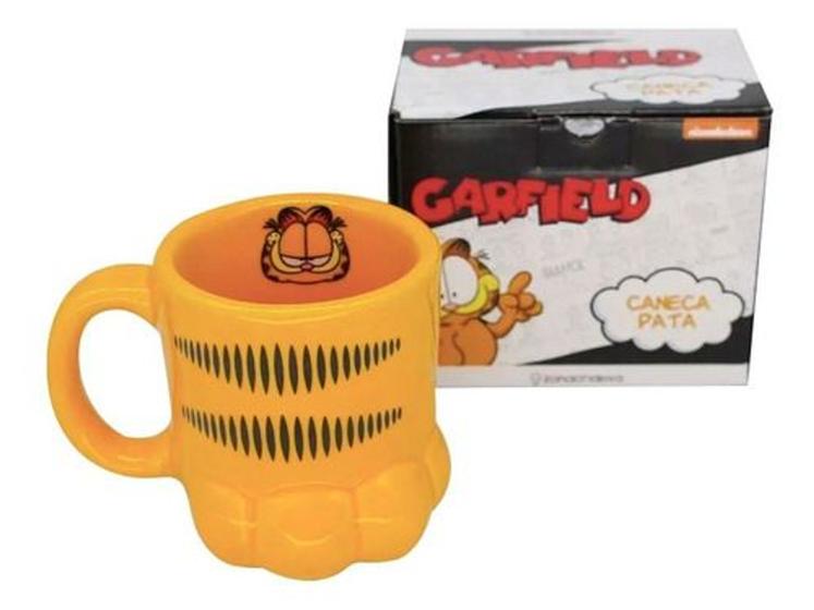 Imagem de Caneca Garfield Pata Gato 3D Porcelana Oficial Nickelodeon - Zona Criativa