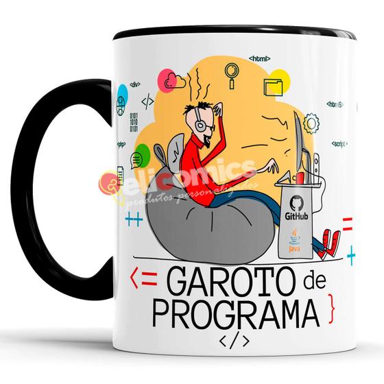 Imagem de Caneca Garoto De Programa - alça e interior preto