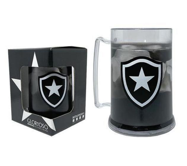 Imagem de Caneca Gel Botafogo Preto 300ml - Allmix