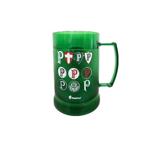 Imagem de Caneca gel brasfoot palmeiras escudos 300ml