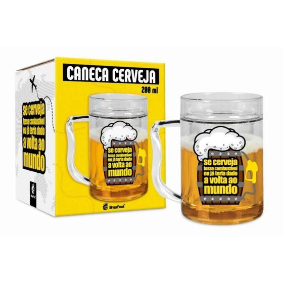 Imagem de Caneca gel cerveja 200ml - se cerveja fosse combustivel