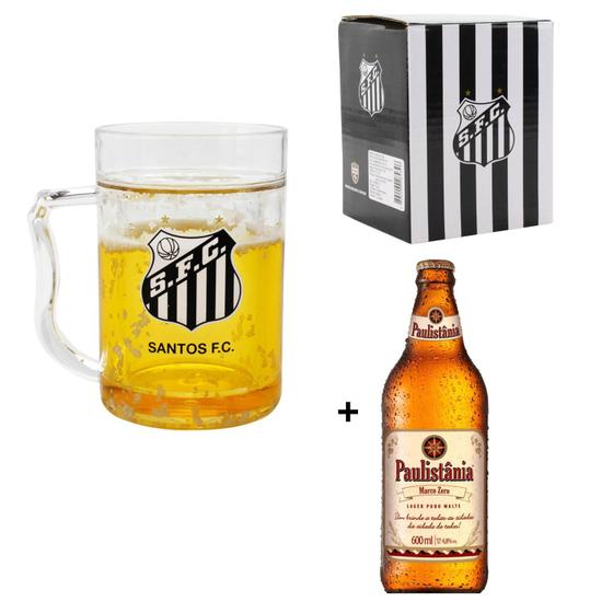 Imagem de Caneca Gel Térmica Santos Acompanha Cerveja