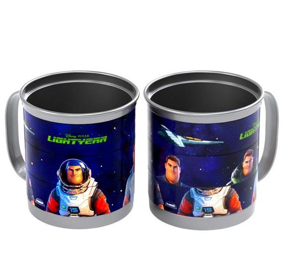 Imagem de Caneca Giratória do Buzz Toy Story Xícara 360ml Kit 2 Unidades