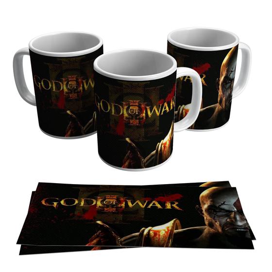 Caneca God Of War Vídeo Game 325ml Menor preço em Caneca God Of War Vídeo Game 325ml