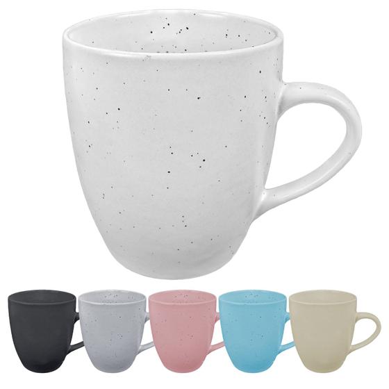 Imagem de Caneca Grande Ceramica Lisa Xícara Café 310ml Colorida