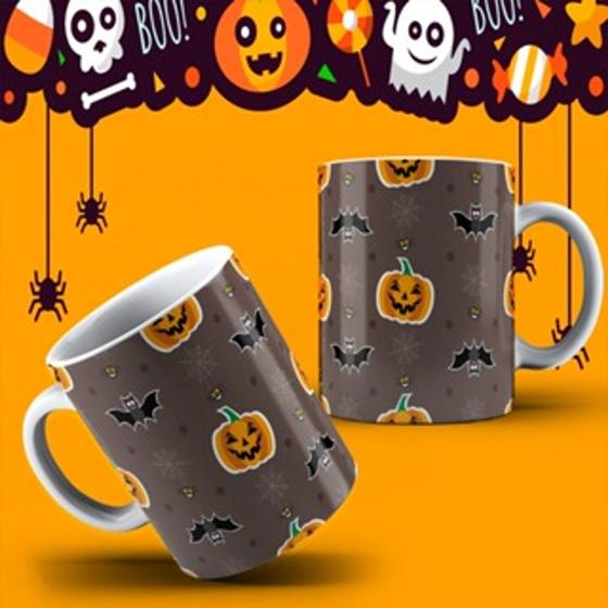 Imagem de Caneca Halloween E Dia Das Bruxas Decorada Festa Fantasia Terror - MEGA OFERTA!