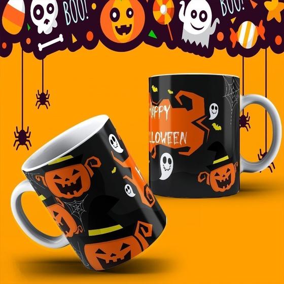 Imagem de Caneca Halloween Vários Modelos Dia Das Bruxas Especial Halloween PORCELANA MEGA OFERTA!