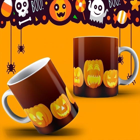 Imagem de Caneca Halloween Vários Modelos Dia Das Bruxas Especial Halloween PORCELANA MEGA OFERTA!