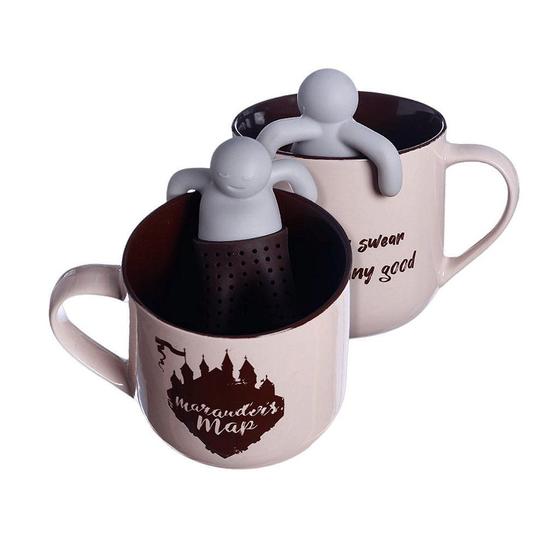 Imagem de Caneca Harry Potter Mapa Do Maroto Com Boneco Infusor De Chá 350ML Oficial WB