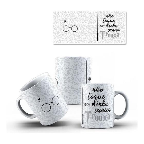 Imagem de Caneca Harry Potter Não Toque Na Minha Caneca, Trouxa 325ml Porcelana Xícara Personalizada Presente