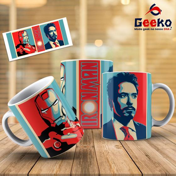 Imagem de Caneca Homem de Ferro Iron Man Geeko