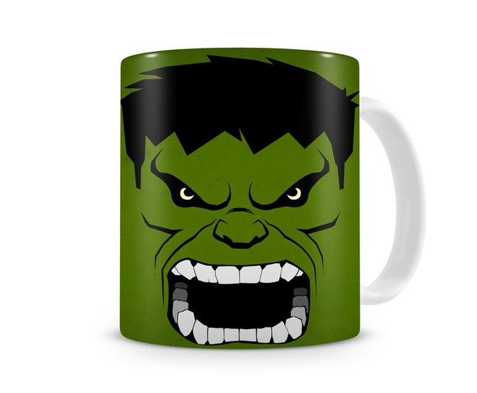 Imagem de Caneca Hulk Clássica de porcelana na caixa de madeira