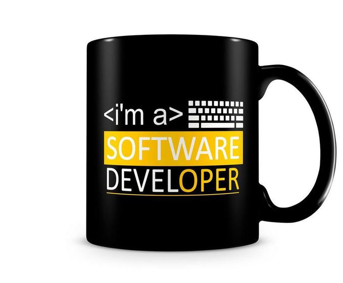 Imagem de Caneca I'm a Software Developer Black