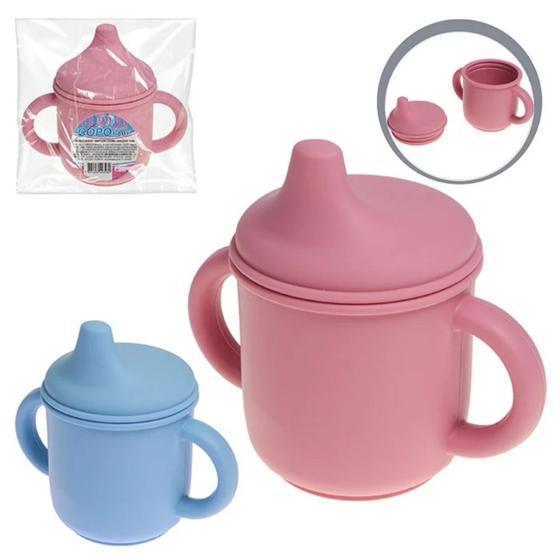 Imagem de Caneca Infantil com Tampa Bico Treinamento de Silicone e Alça - Livre de BPA