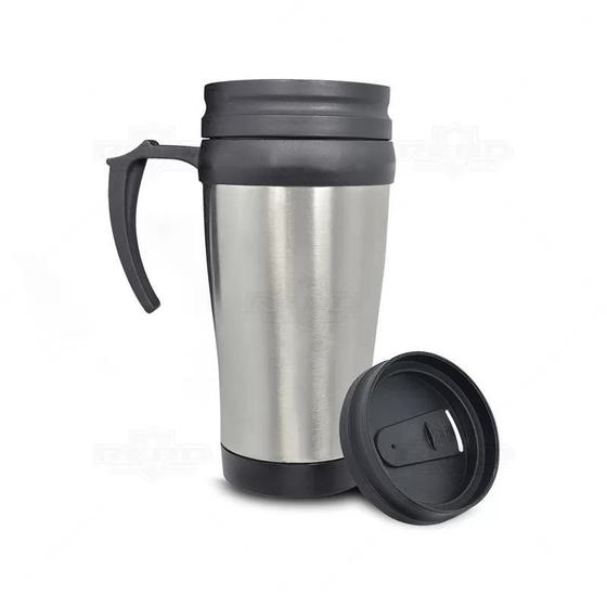 Imagem de Caneca Inox Com Tampa Otima Para Personalizar