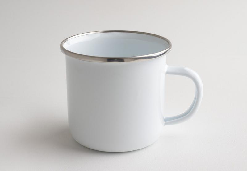 Imagem de Caneca Inox Esmaltada Xícara De Café Copo De Leite Hotel Presentes De Casamento