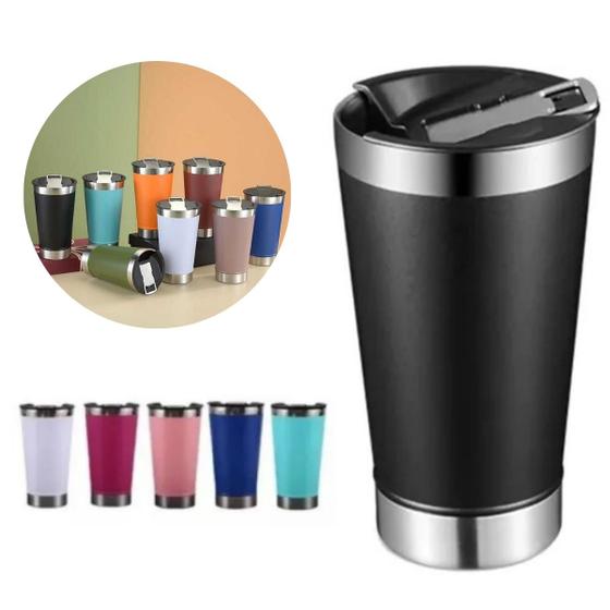 Imagem de Caneca Isotérmica Com Tampa E Abridor De Garrafa 510ml Sortido Ideal Para Presente Com Garantia