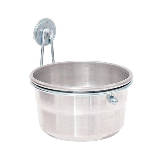 Imagem de Caneca Kakatoo Alimínio com Trava para Pássaros - Tamanho P