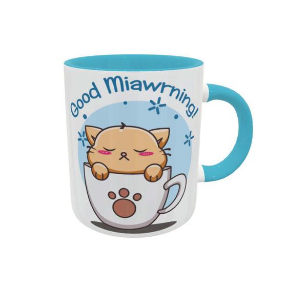 Imagem de Caneca Kawaii Gatinho Bom Dia Presente Criativo Geek