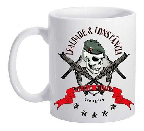 Imagem de Caneca Lealdade E Constancia Caveira Força Tatica Policia