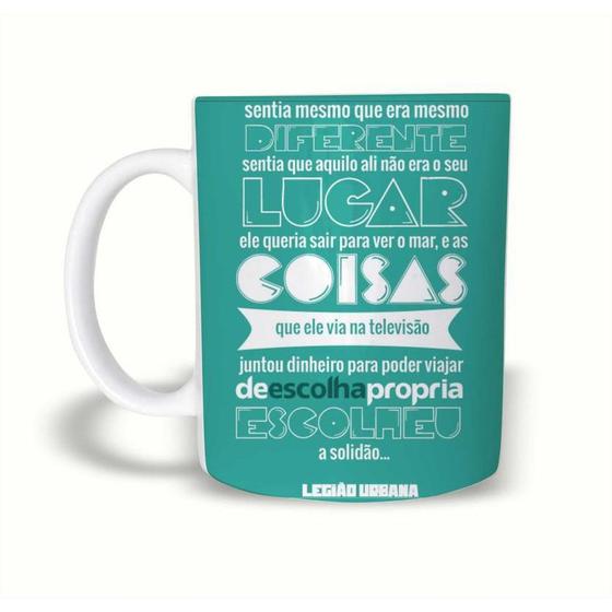 Imagem de Caneca Legião Urbana Escolheu A Solidão de Plástico Rígido