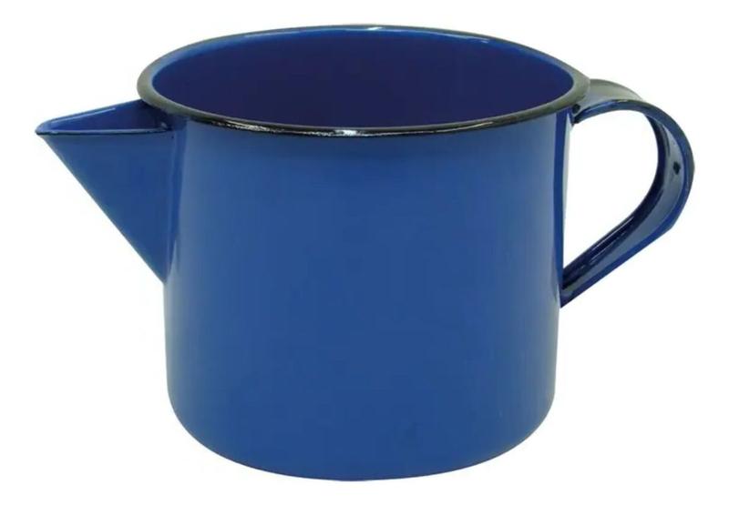 Imagem de Caneca Leiteira Com Bico Para Ferver Esmaltada Roça Leite