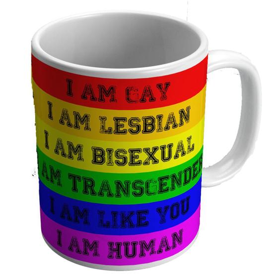 Imagem de Caneca lgbt im like you im human presente pride orgulho