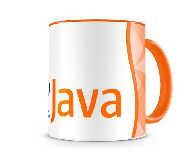 Imagem de Caneca Linguagem Java color Laranja