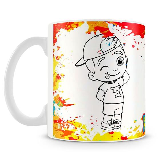 Imagem de Caneca Lucas Neto para Colorir
